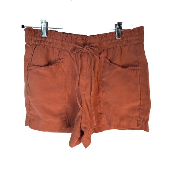 2/$30 Loft Small Rust Elastic Waist Drawstring Shorts - Picture 1 of 8